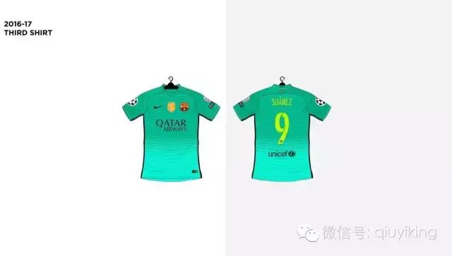 耐克巴萨2014,耐克球衣发展史