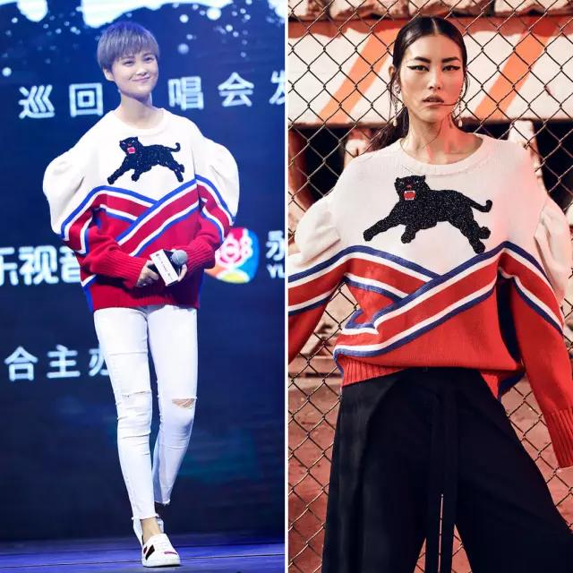 孔孝真同款棉袄,孔孝真穿搭灰色大衣