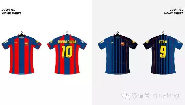 耐克巴萨2014,耐克球衣发展史