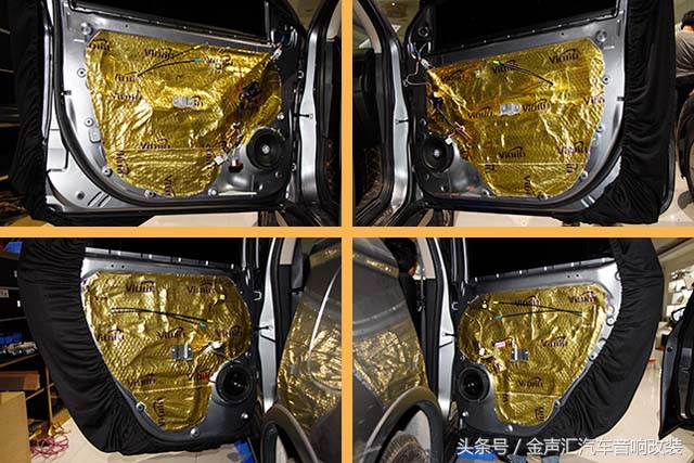 三菱欧蓝德音响拆车件升级,欧蓝德音响拆车件