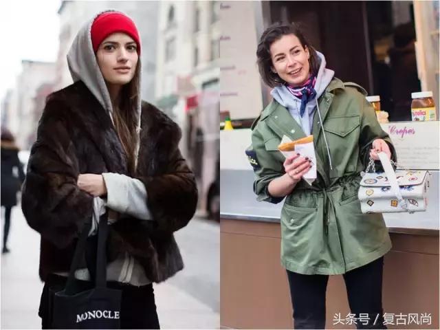 连帽卫衣今年很流行,长款连帽卫衣怎么穿才好看
