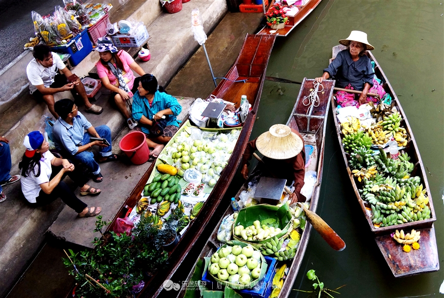 曼谷到丹嫩多水上市场,丹嫩沙多水上集市