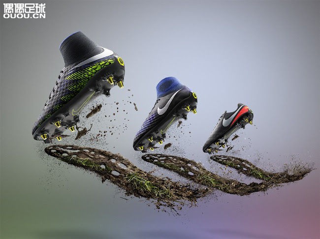不沾泥又来了黑暗闪电配色Anti-Clog系列足球鞋