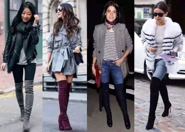 过膝潮流长筒靴不会滑,今年冬季过膝靴还流行么