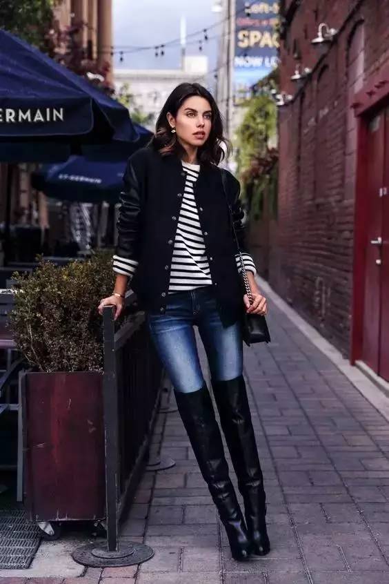 过膝潮流长筒靴不会滑,今年冬季过膝靴还流行么