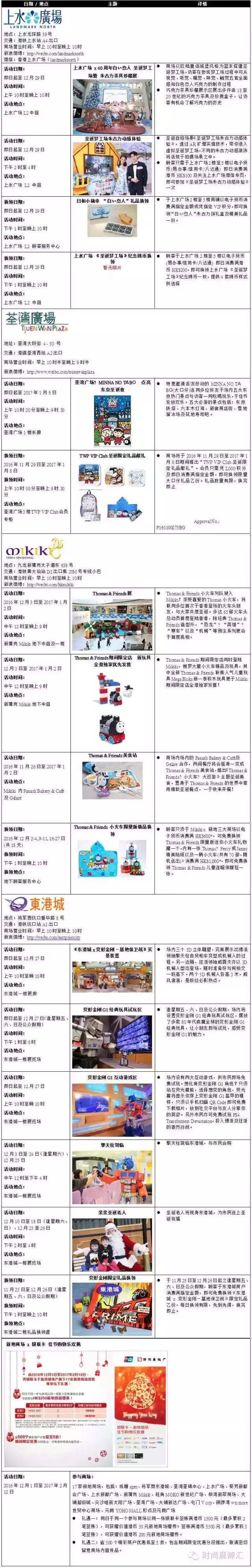 香港圣诞节活动攻略,香港圣诞打折广场