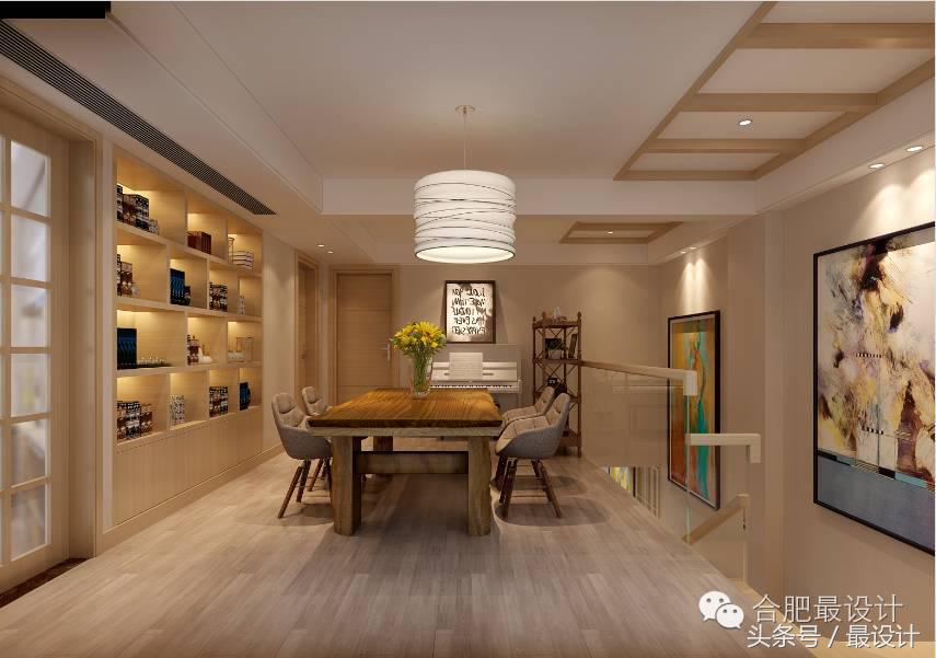 合肥设计师张益——国耀一方城240平原木简约风