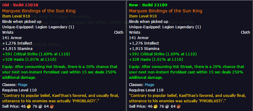 魔兽测试服：职业橙装补齐通用橙继续加强