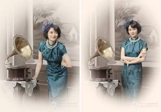 旗袍摄影拍戏,旗袍摄影老照片