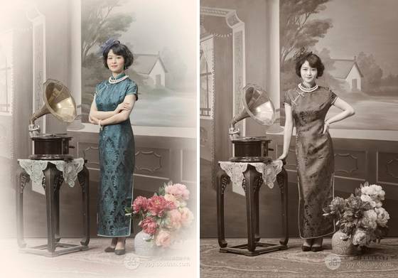 旗袍摄影拍戏,旗袍摄影老照片