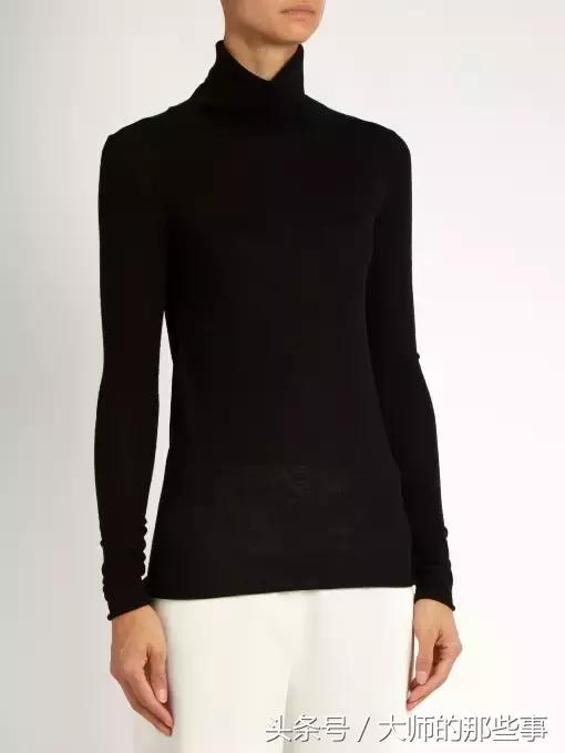 高端黑色蕾丝假高领打底衫,高领打底衫黑色满天星