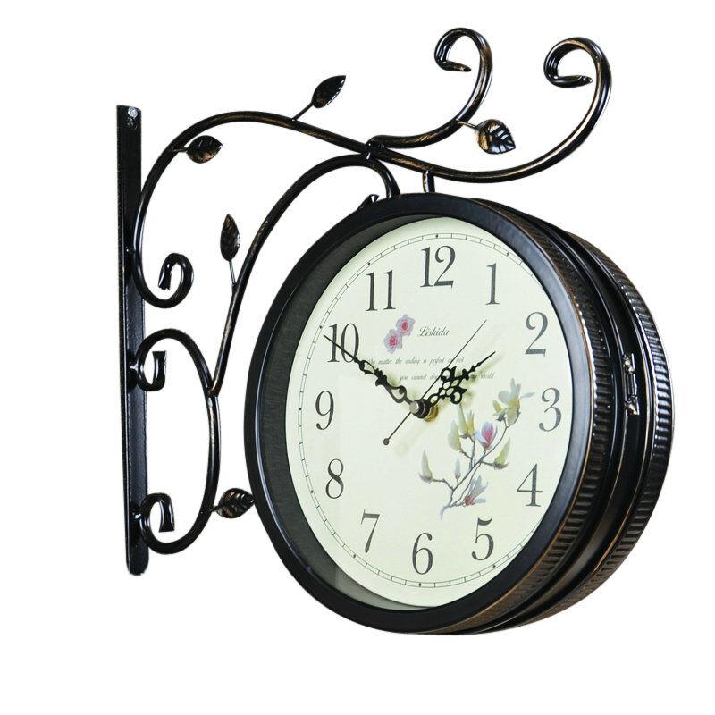 客厅钟表挂钟网红创意轻奢风,客厅创意挂钟