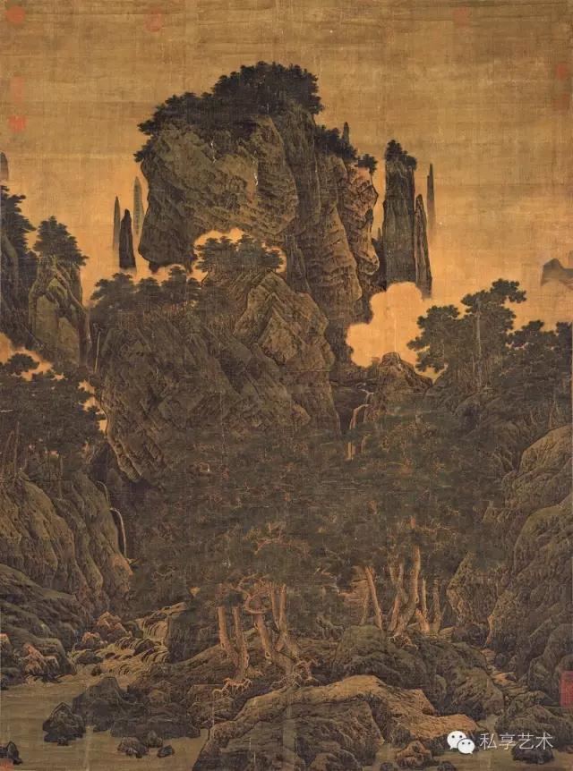 傅抱石与中国画教学,傅抱石泼墨山水画法