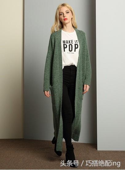 女士冬季穿搭显高显瘦,长外套这样穿显高显瘦