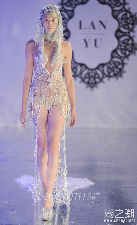 兰玉婚纱照,兰玉设计的明星婚纱