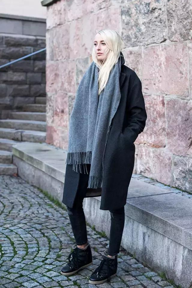 杨幂同款的围巾真洋气,杨幂同款格子围巾