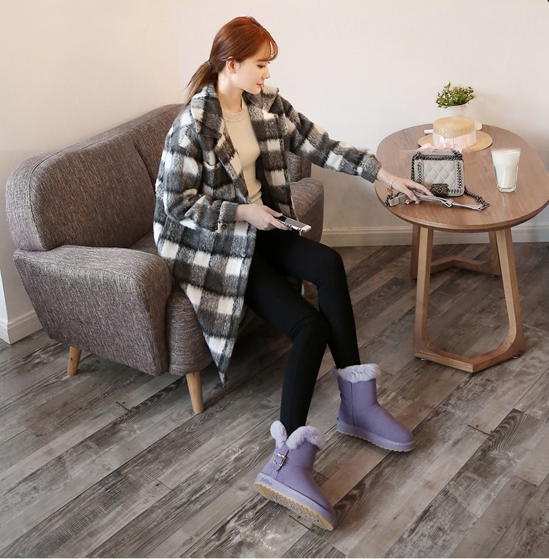 雪地靴也不暖和,冬季保暖高腰雪地靴穿搭
