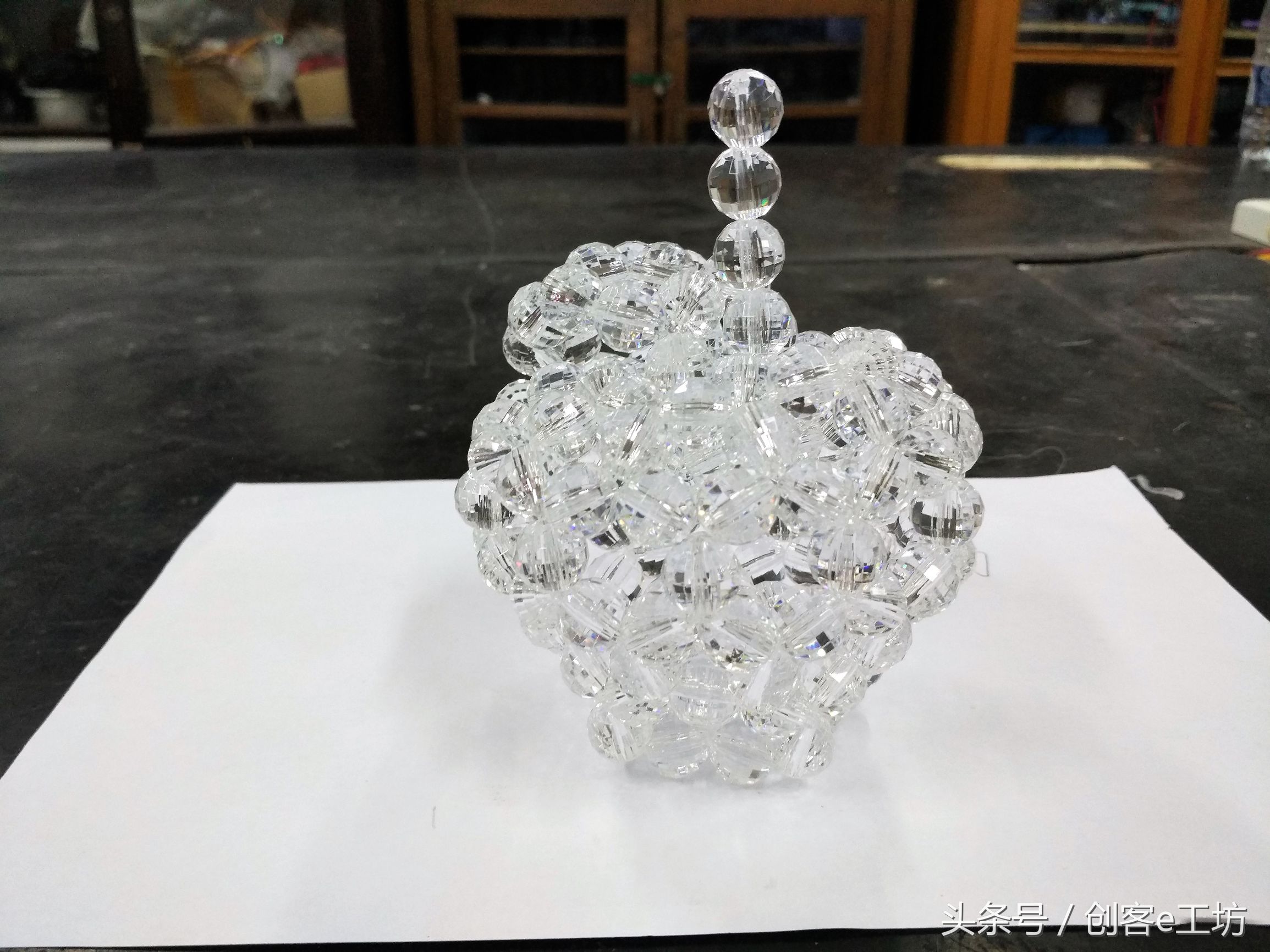 如何制作水晶摆件底座,水晶家用手工装饰