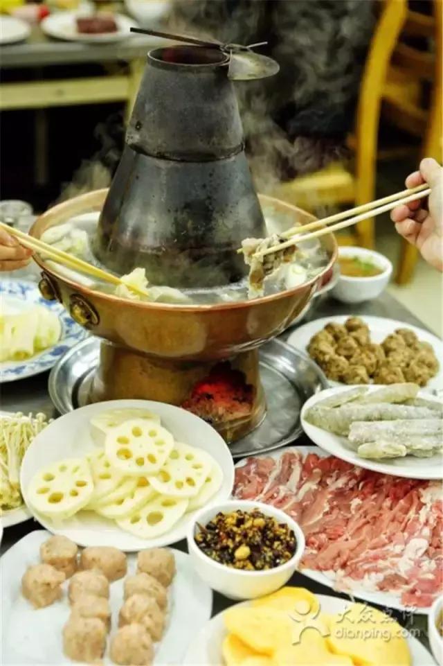 天津人吃的铜锅,冬季必吃老北京铜锅涮肉
