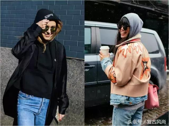 连帽卫衣今年很流行,长款连帽卫衣怎么穿才好看
