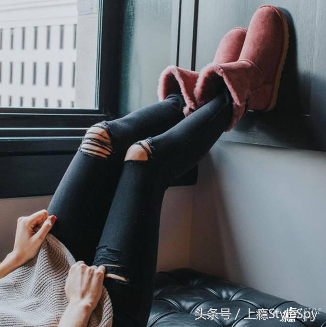 穿着不臃肿的雪地靴,雪地靴怎么穿不胖