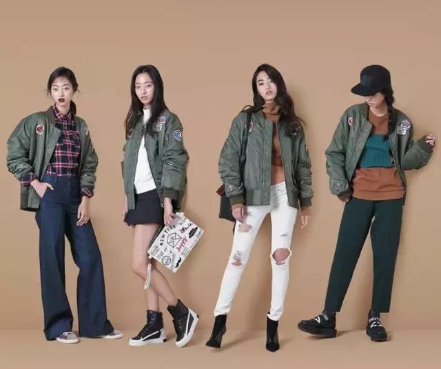 冬季绿夹克穿搭,绿色夹克秋冬穿搭