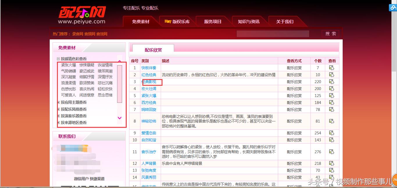 音乐素材网免费素材,十大背景音乐素材
