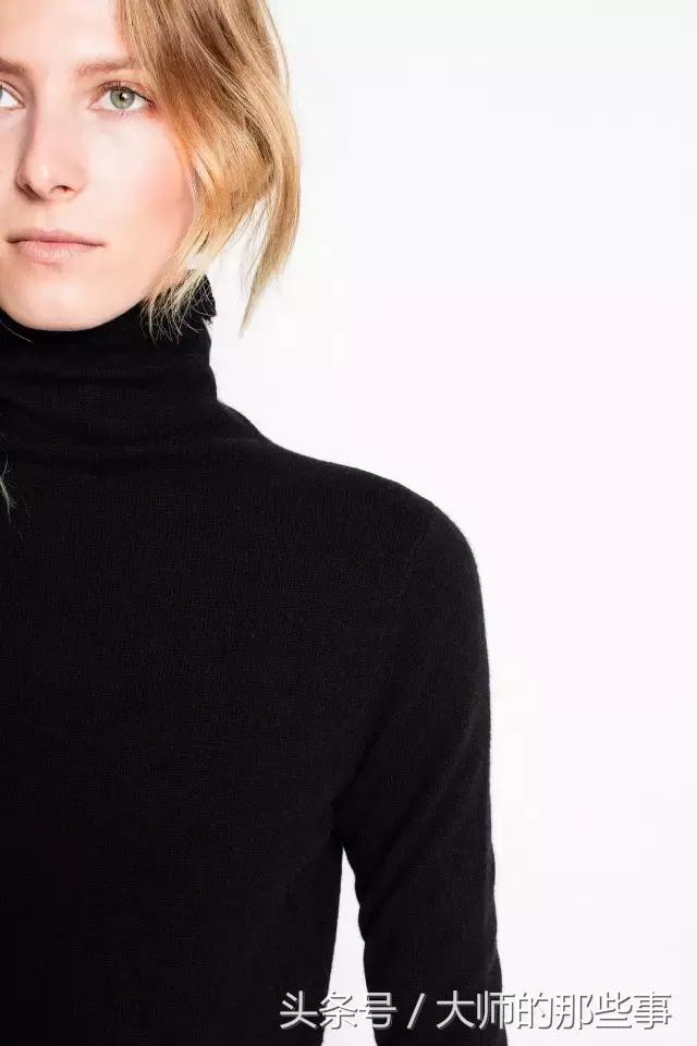 高端黑色蕾丝假高领打底衫,高领打底衫黑色满天星