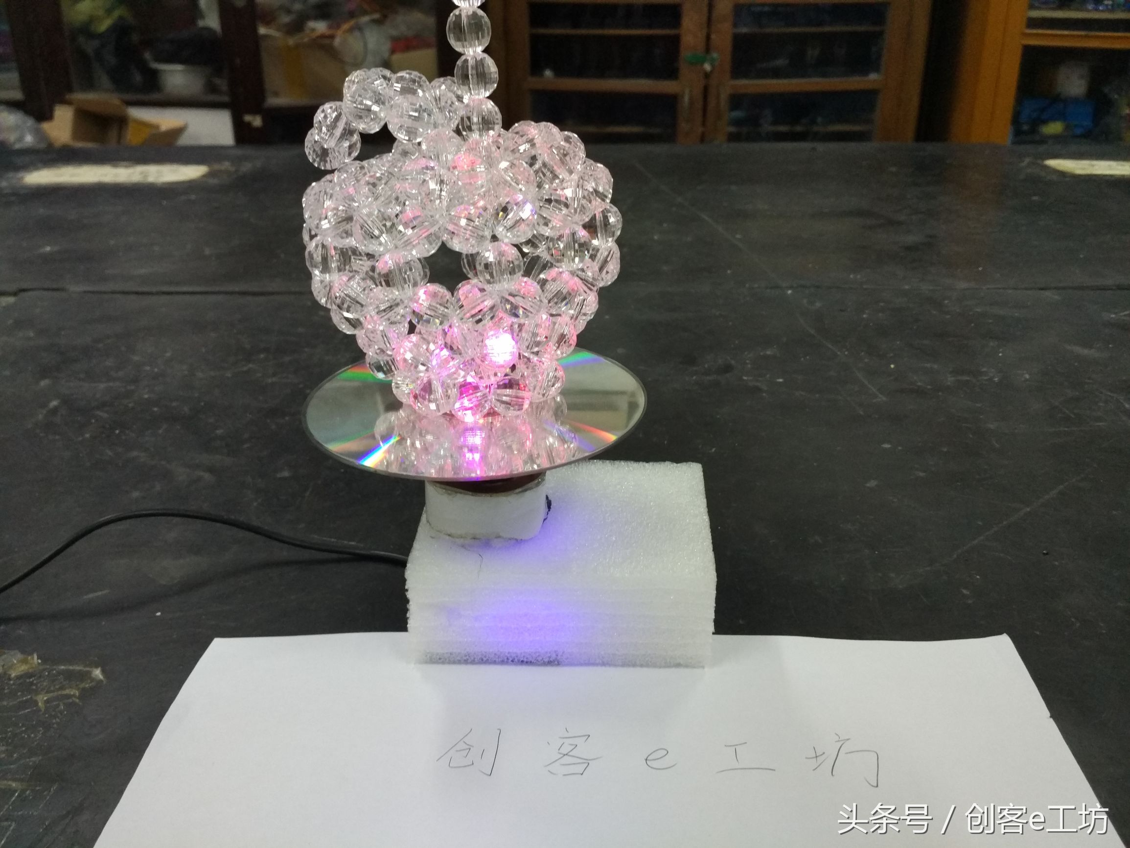 如何制作水晶摆件底座,水晶家用手工装饰