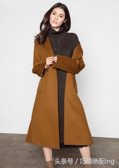 女士冬季穿搭显高显瘦,长外套这样穿显高显瘦