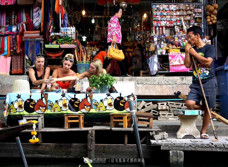 曼谷到丹嫩多水上市场,丹嫩沙多水上集市