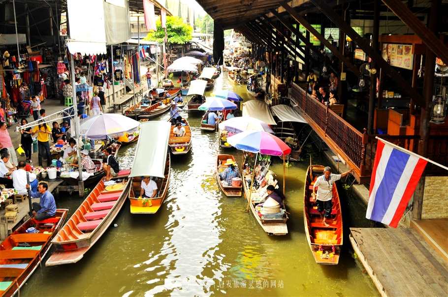 曼谷到丹嫩多水上市场,丹嫩沙多水上集市