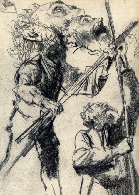 阿尔道夫门采尔素描作品赏析,阿尔道夫门采尔简介