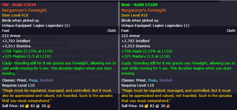 魔兽测试服：职业橙装补齐通用橙继续加强