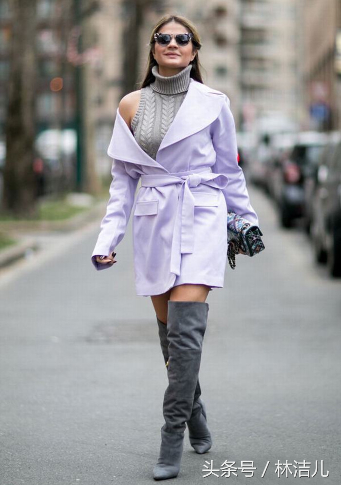 杨幂刘亦菲同款靴子,刘亦菲同款长筒靴搭配