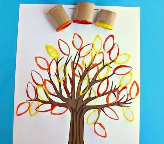 幼儿园卷纸筒环保手工作品,儿童手工涂鸦画纸