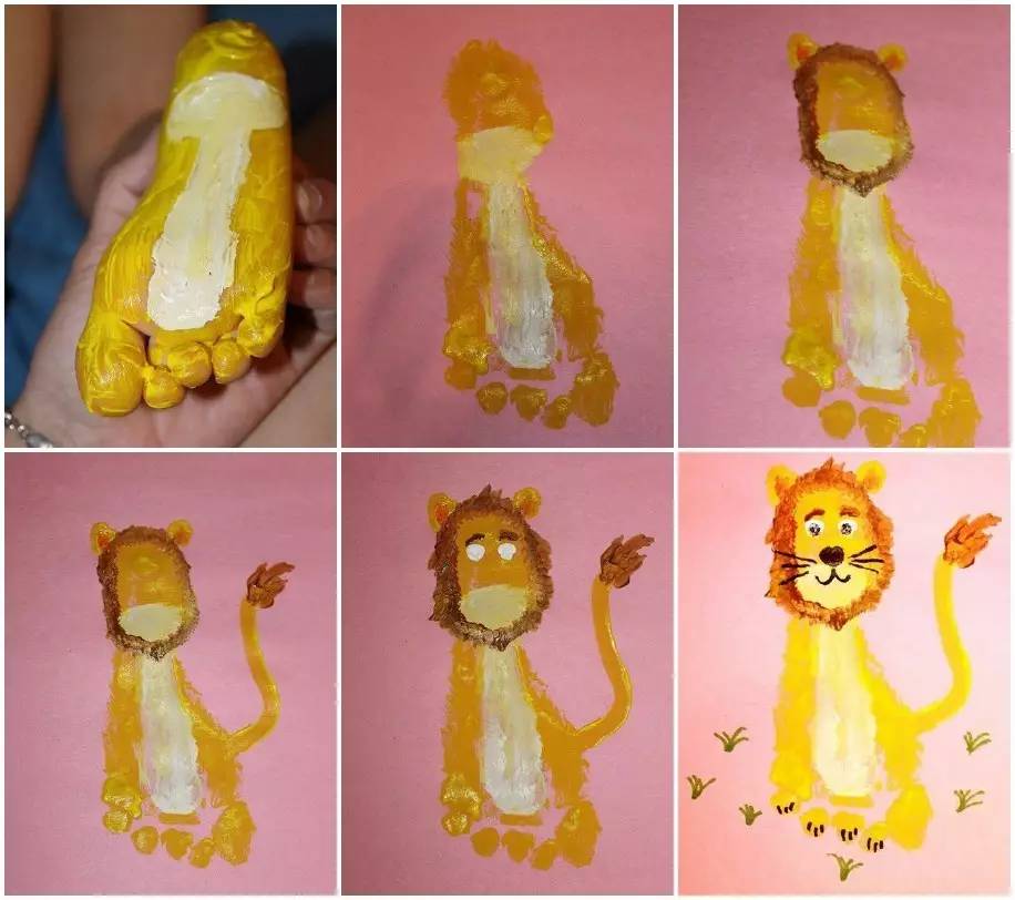 幼儿动物涂鸦画,儿童手工贴纸画动物