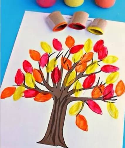 幼儿园卷纸筒环保手工作品,儿童手工涂鸦画纸