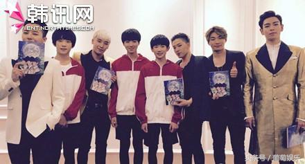 杜海涛跪拜韩国偶像权志龙的画面,baby和海涛看权志龙