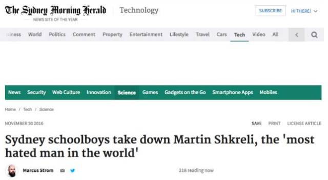 华裔中学生20美元破解救命药，奸商卖11万天价