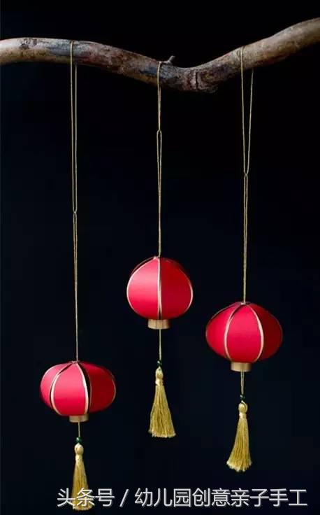 幼儿园元旦手工兔子灯笼制作,卡纸元旦灯笼手工制作幼儿园