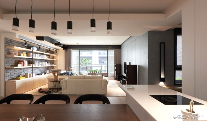 电视墙原来还可以这样：电视机内嵌，轻松看投影，不再是难题