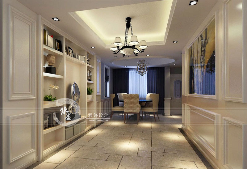 芜湖美式家居风格装修设计案例,芜湖美加印象120平装修