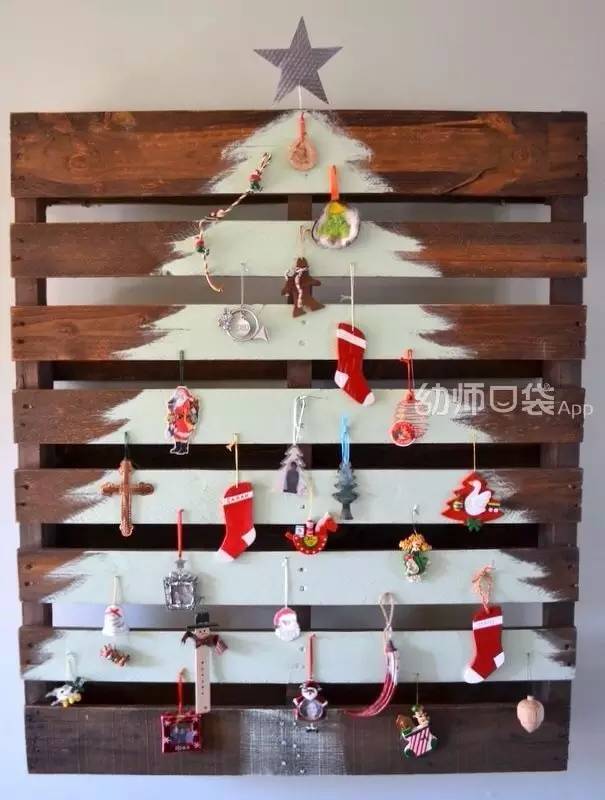 圣诞背景墙装饰效果图,17张照片墙设计图