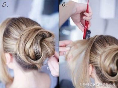 发量少的韩式花苞头的扎法教程,花苞头发型简单好看发量少