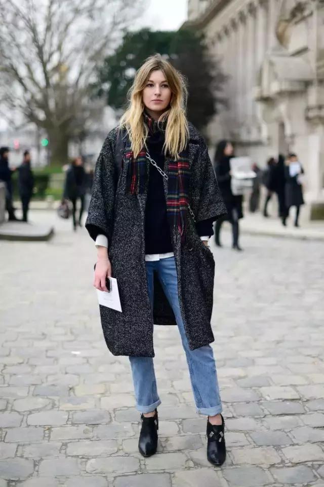 杨幂同款的围巾真洋气,杨幂同款格子围巾