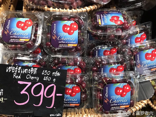 泰国进口超市里的那些水果，看着真新鲜，真漂亮，价格也不便宜！