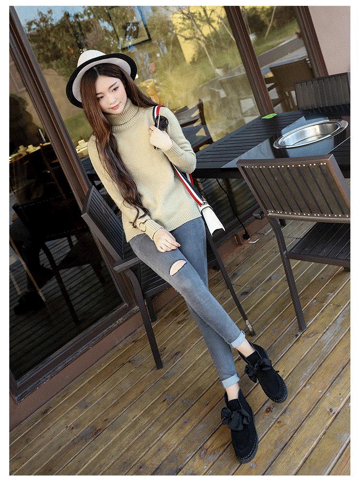 雪地靴也不暖和,冬季保暖高腰雪地靴穿搭