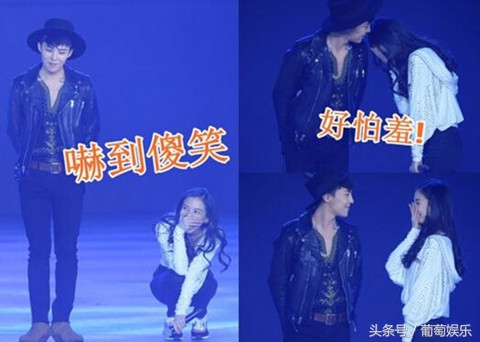 杜海涛跪拜韩国偶像权志龙的画面,baby和海涛看权志龙