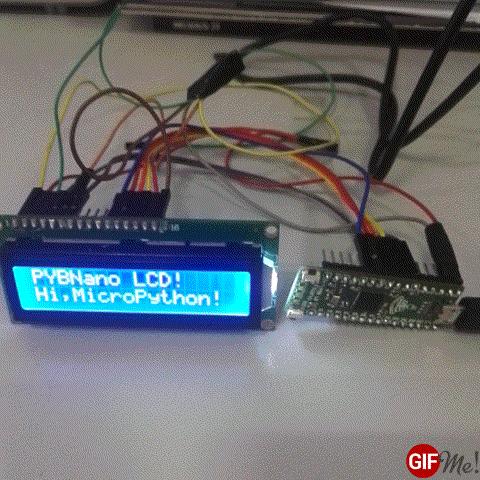 PYBNano驱动LCD1602A显示